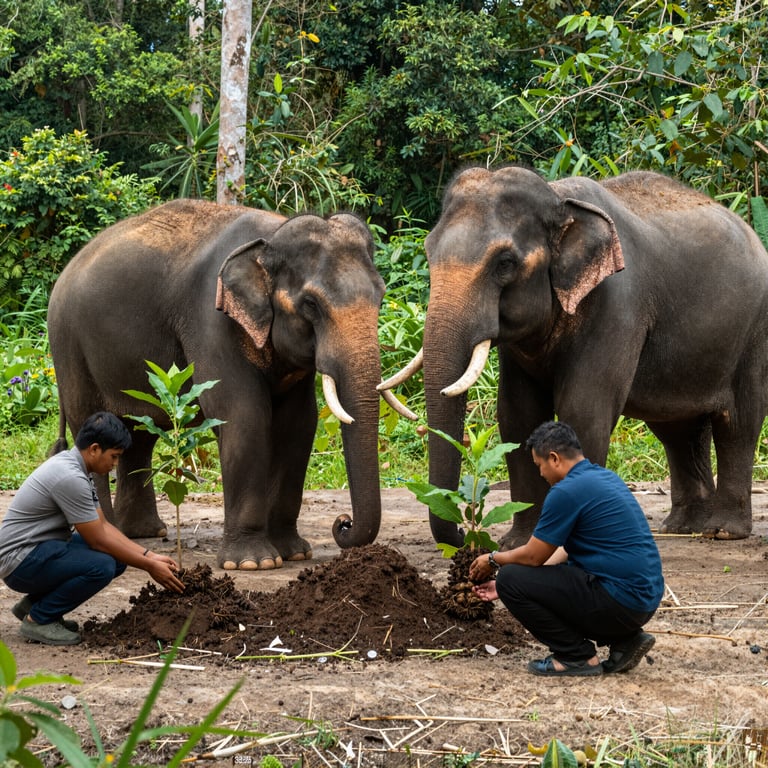 Impegni Dedicati delle Organizzazioni Thai per Salvare gli Elefanti Asiatici