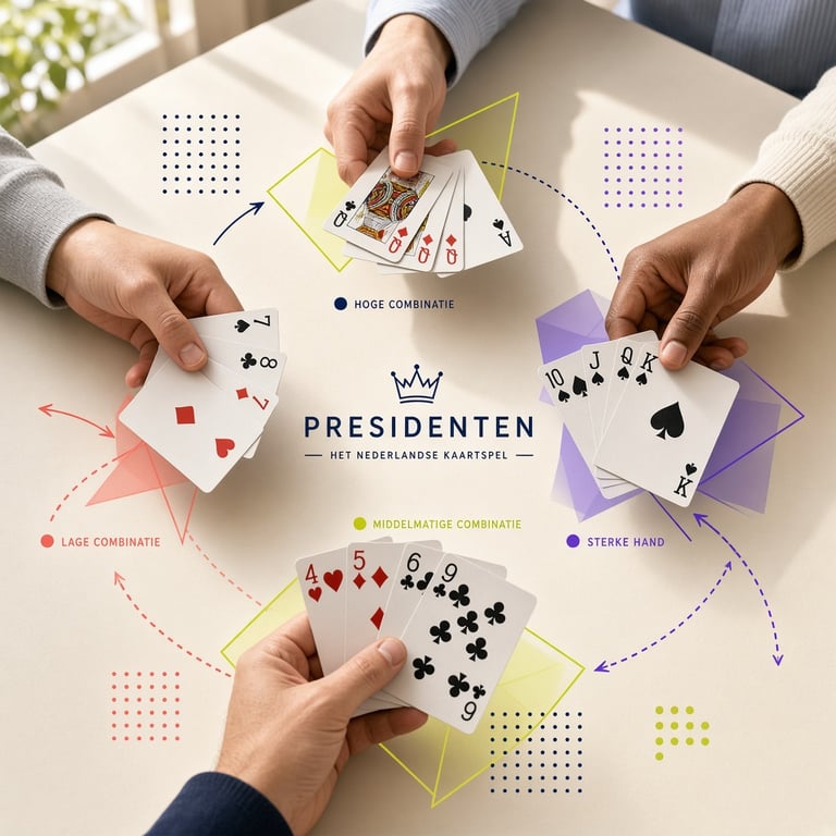 Presidenten (kaartspel) spelen met afspraken en slimme timing