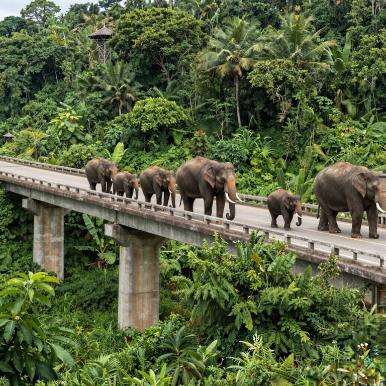 Sostegno a Infrastrutture Amiche della Fauna per Salvare gli Elefanti Asiatici