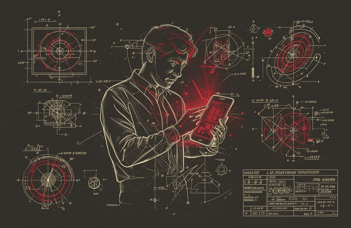 Developer reviewing an AI mobile app prototype