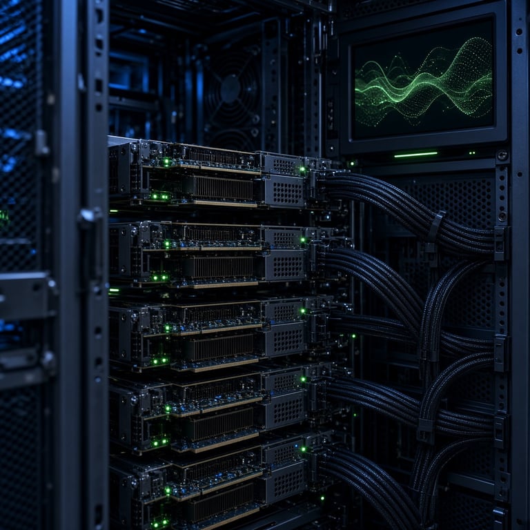 Rack server accelerators representing Intel GPU AI inference workloads