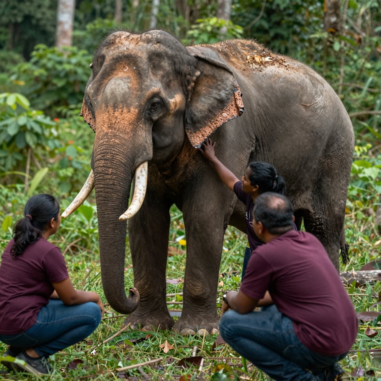 Soccorso Urgente per Elefante Ferito da Decenni di Lavoro Forzato