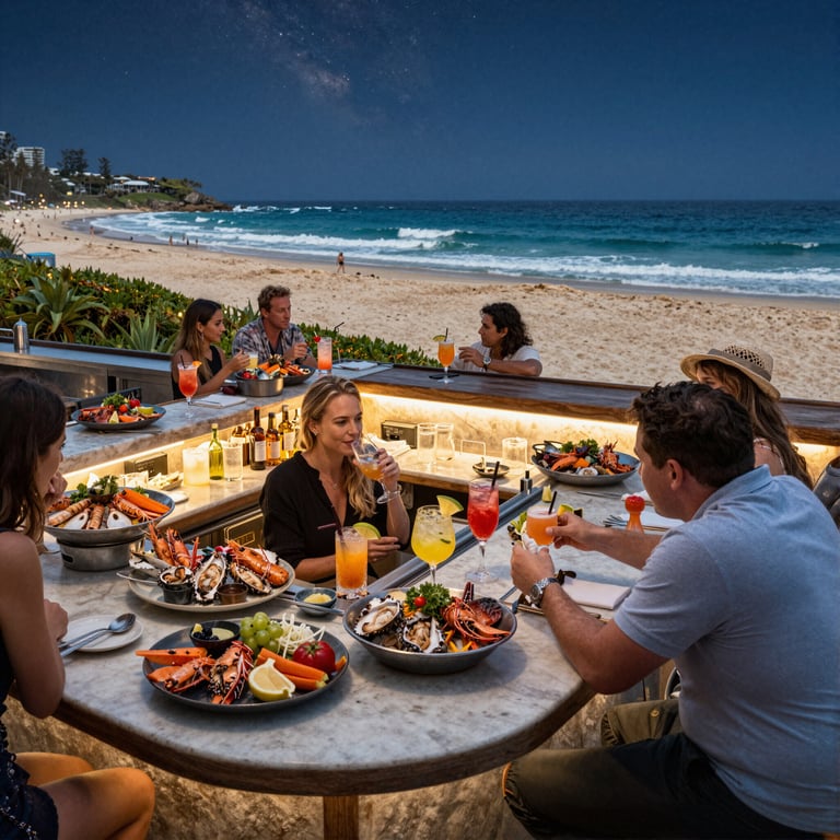 Best Coast Australia Nightlife at 12 Rocks: Premier Beach Bar with Cocktails and Fresh Seafood