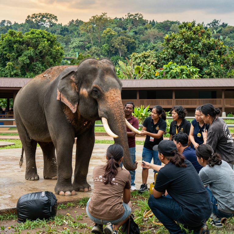 Impegno Non-Profit per il Soccorso e la Cura degli Elefanti Thai nel 2026