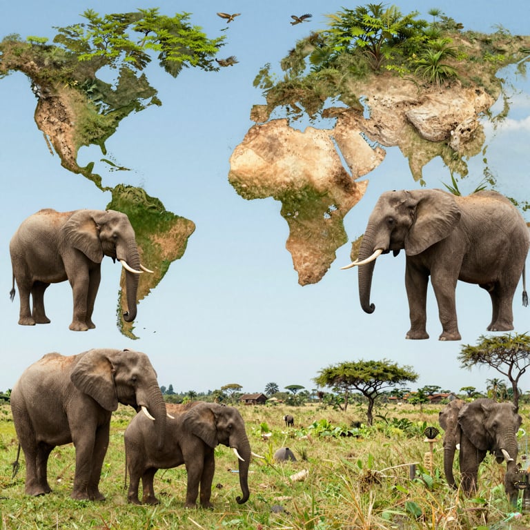 Iniziative Globali per Proteggere l'Habitat Naturale degli Elefanti