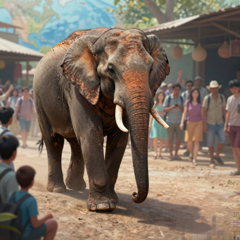 Nuovo Studio Rivela Orrore per Elefanti Cattivi nel Settore Turistico Globale