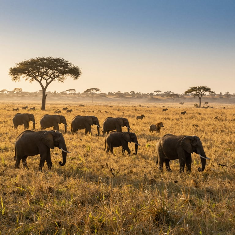 Eco-Tour nella Savana: Scopri e Contribuisci alla Salvaguardia degli Elefanti