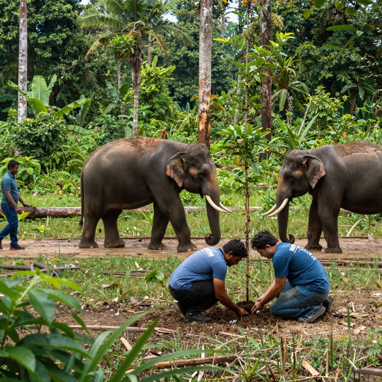Minacce agli Elefanti Selvatici e Difesa del Loro Habitat Naturale
