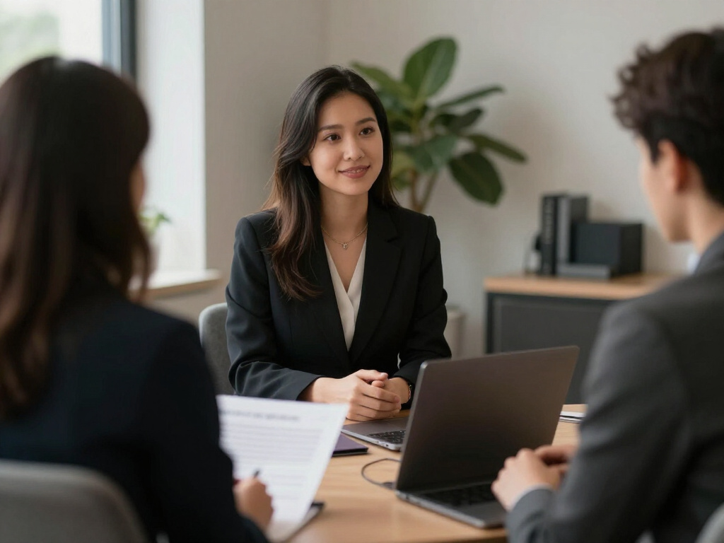An interview session image