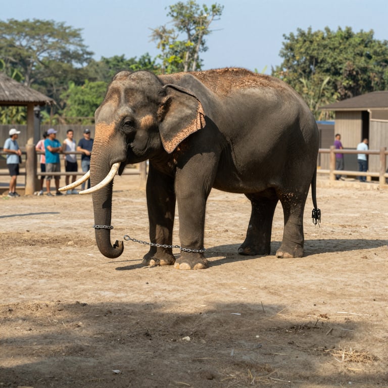 Due Elefanti su Tre in Turismo: Condizioni Disumane Rivelate dal Rapporto