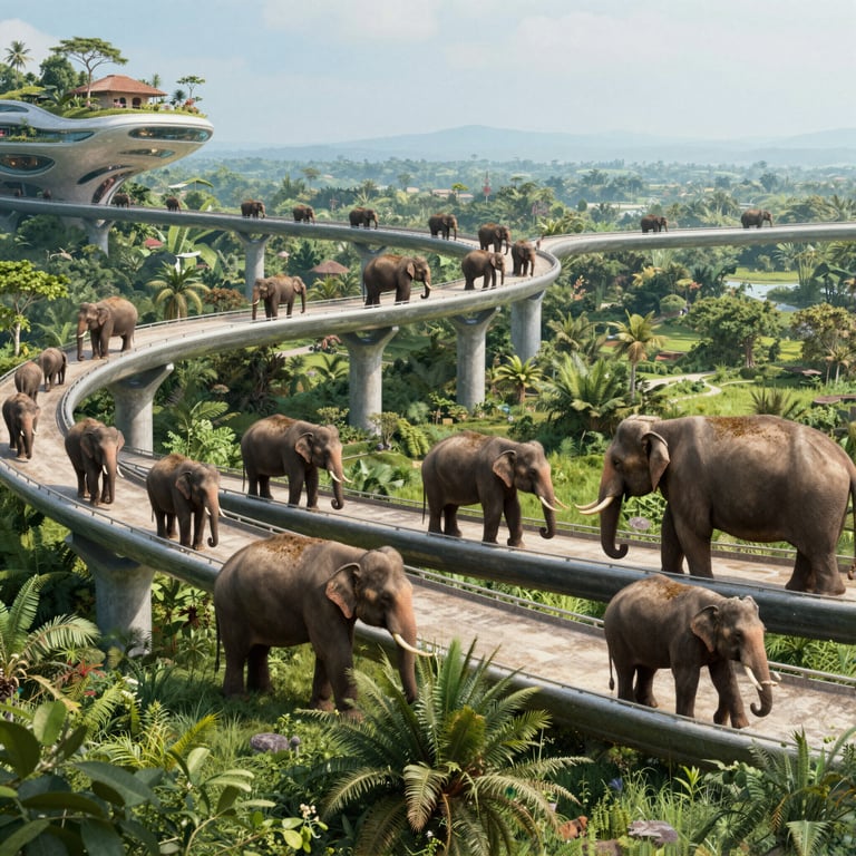 Progetti di Strutture Amiche della Fauna per Proteggere gli Elefanti Asiatici nel 2026