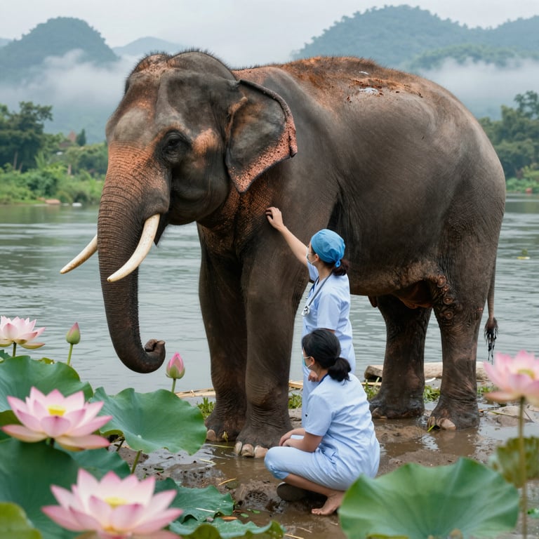 Iniziative per il Soccorso e la Cura degli Elefanti in Thailandia