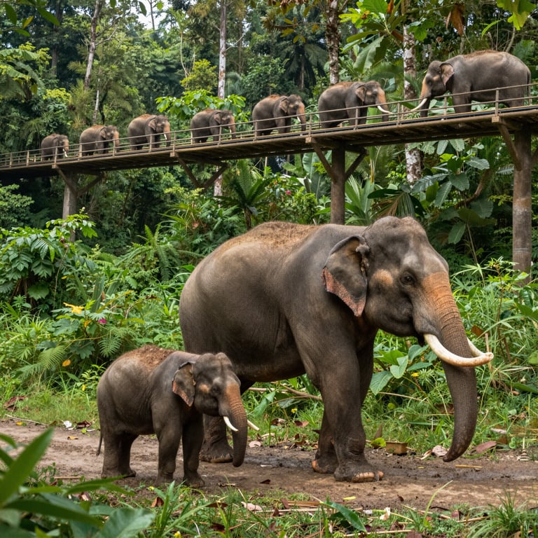 Infrastrutture Ecologiche per Proteggere gli Elefanti Asiatici in Pericolo