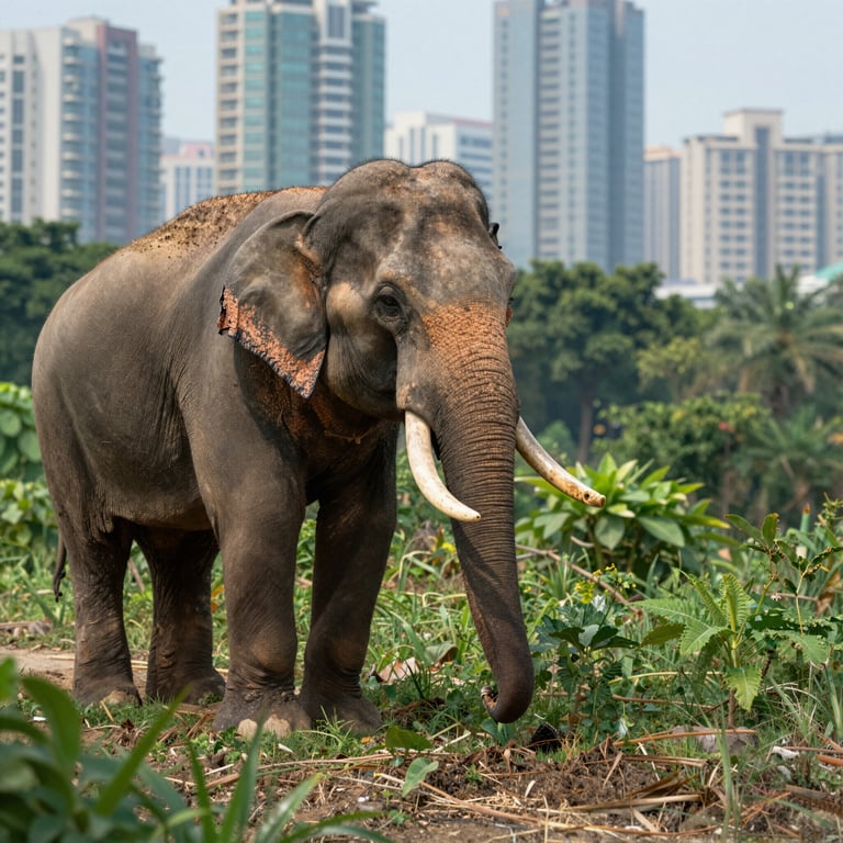 Gli Sforzi di DSWF per Salvare Gli Elefanti Asiatici dalla Minaccia Urbana