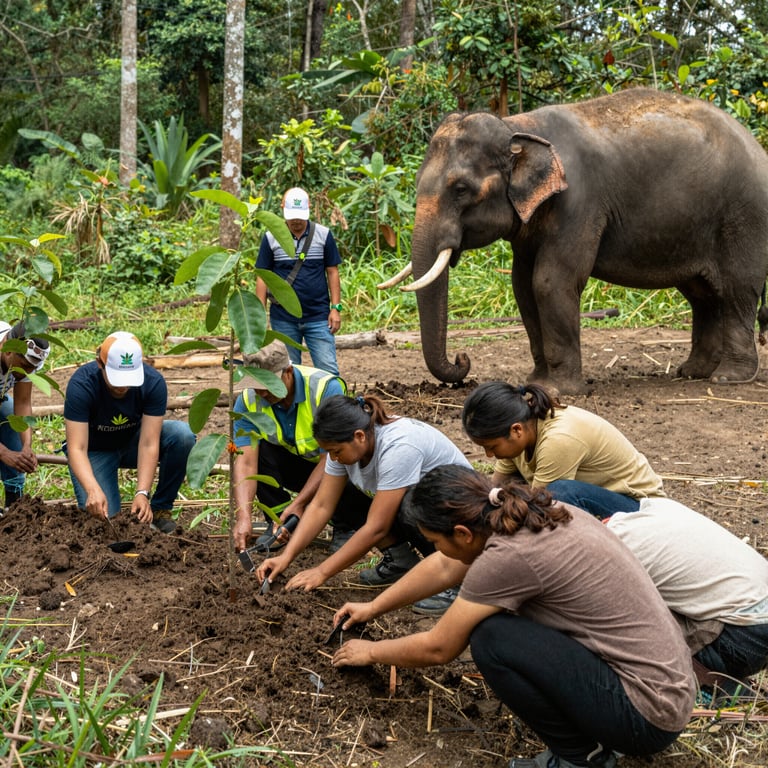 Proteggere gli Habitat Elefantini: Conservazione Forestale e Coinvolgimento Comunitario