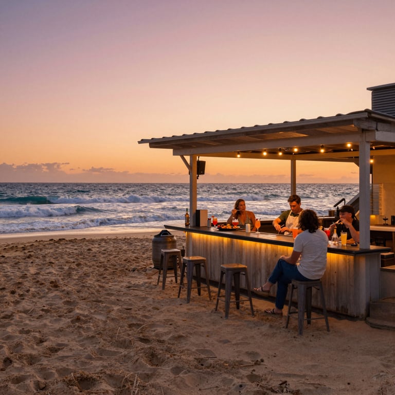 Unwind at 12 Rocks: Best Australian Beach Bar with Signature Cocktails and Coastal Seafood Delights