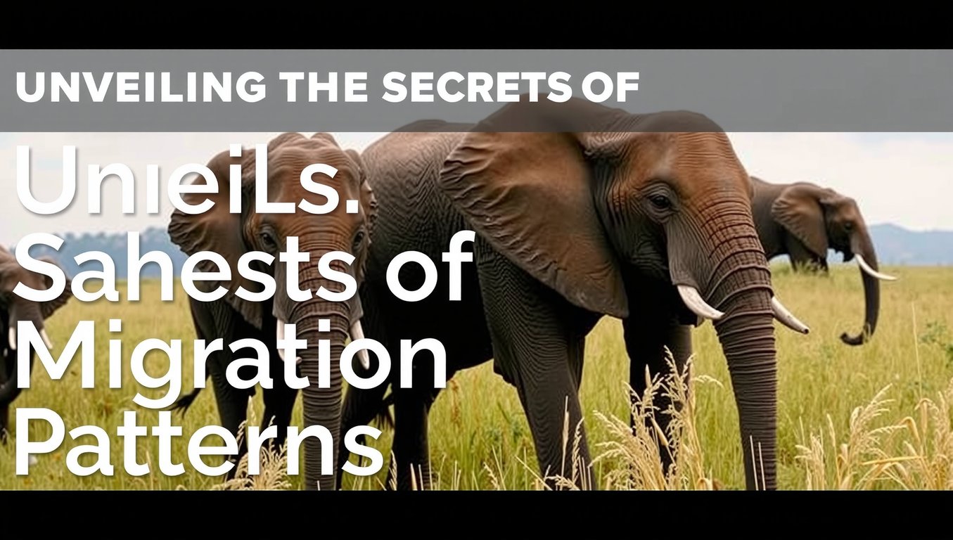 Unveiling the Secrets of Elephant Migration Patterns
