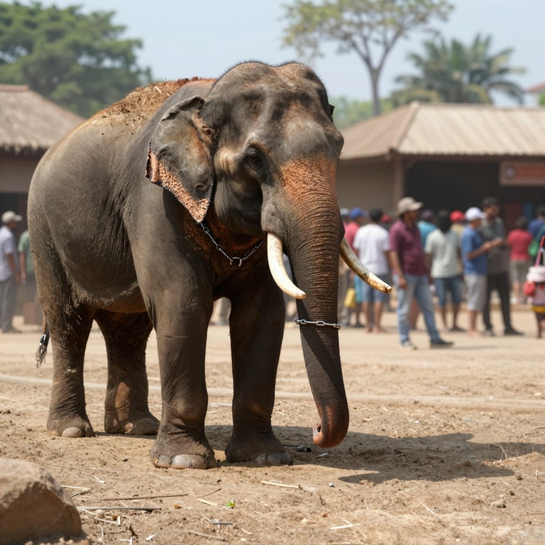 Rapporto choc: due elefanti su tre in cattività turistica vivono in condizioni terribili
