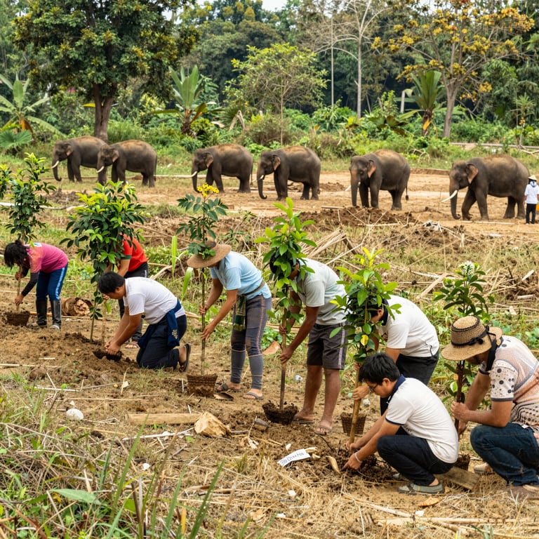 Azioni Quotidiane per Conservare Elefanti e Sostenere Comunità nel Vietnam