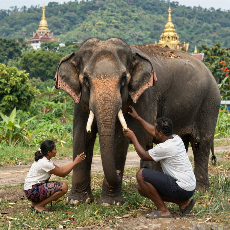 Storie di Cura e Assistenza per l'Elefante in Thailandia Oggi