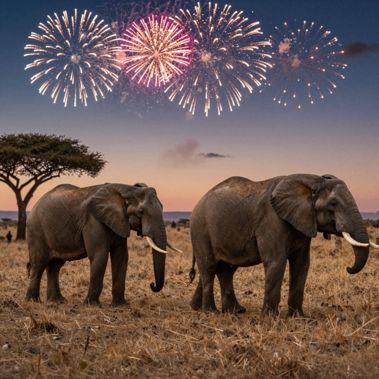 L'uso innovativo di fuochi d'artificio salva elefanti dai bracconieri in Tanzania