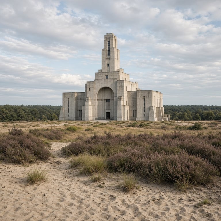 Radio Kootwijk in het Veluwse landschap tijdens een dagje Apeldoorn