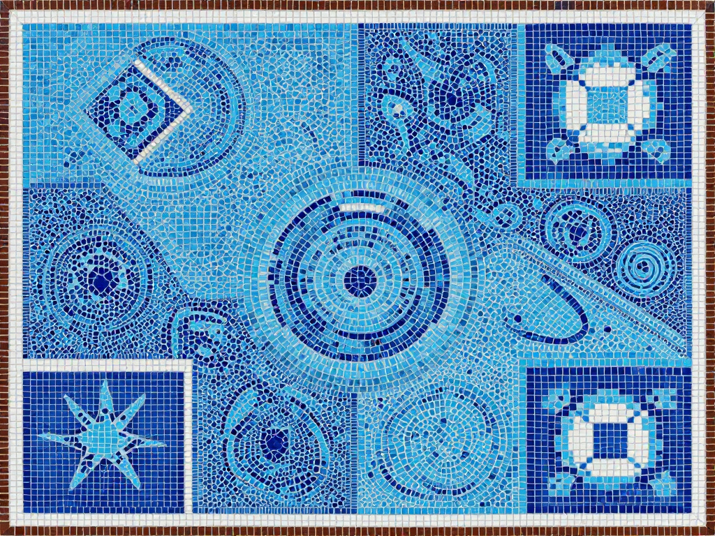 Azul spelbord met mooie tegels en mosaïeken
