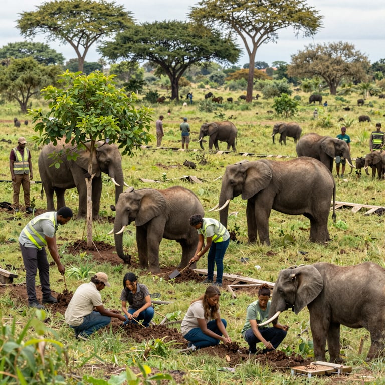 Iniziative Mondiali per Salvare l'Abtat e la Vita degli Elefanti