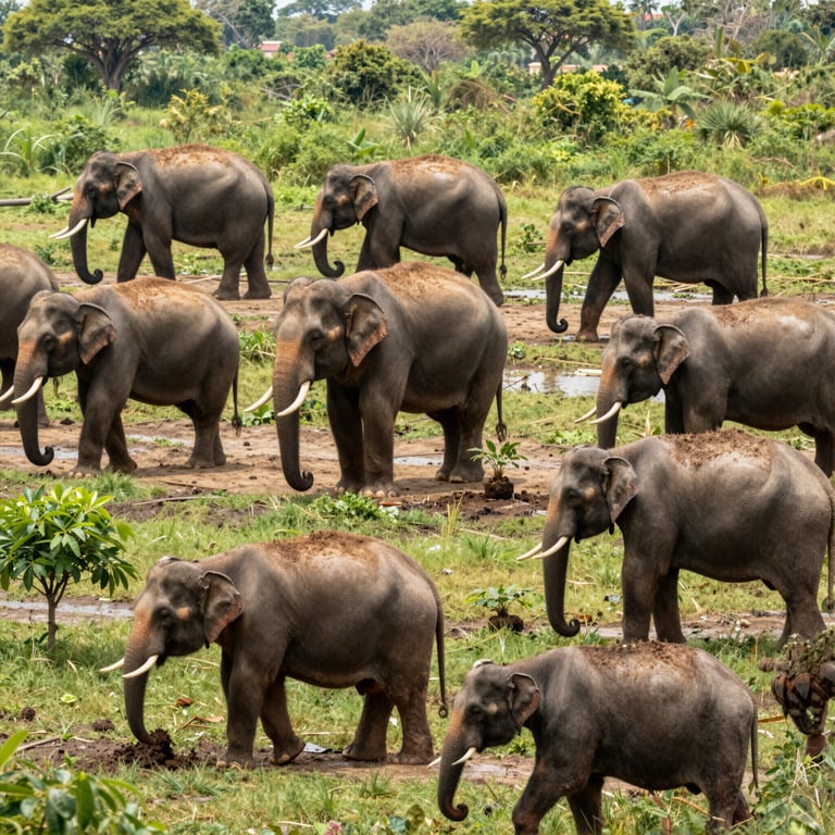 Preservare l'Habitat Naturale: Iniziative Globali per la Salvaguardia degli Elefanti Selvatici