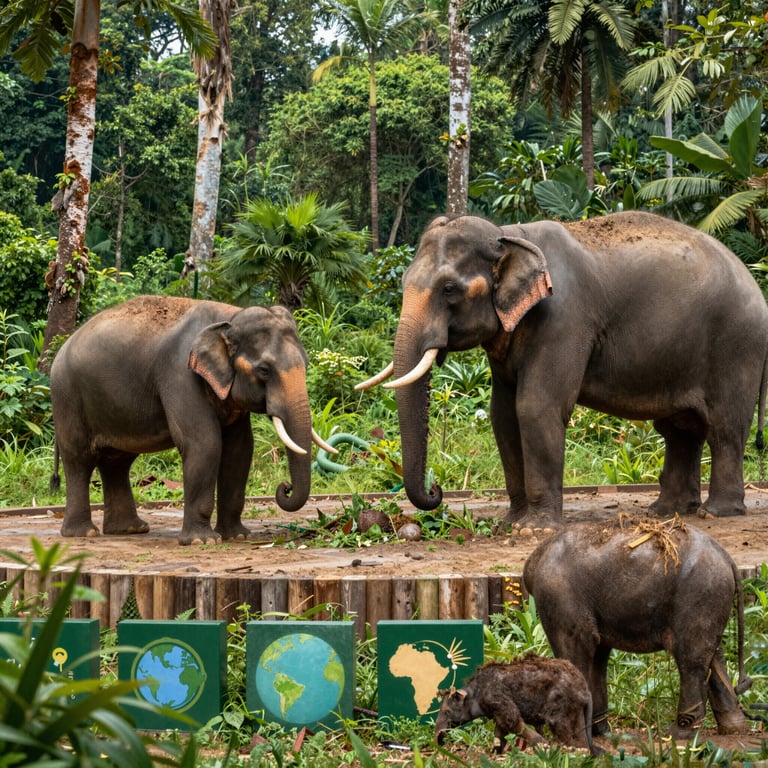 Iniziative Globali per Proteggere l'Habitat Naturale degli Elefanti dalla Minaccia Umana