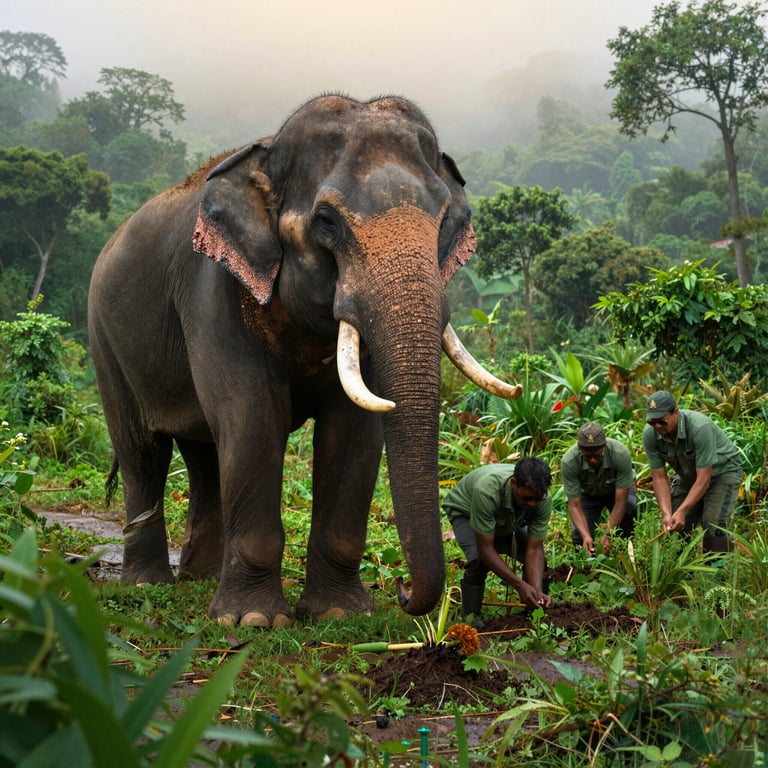 Iniziative per salvare gli elefanti forestali rari del Vietnam