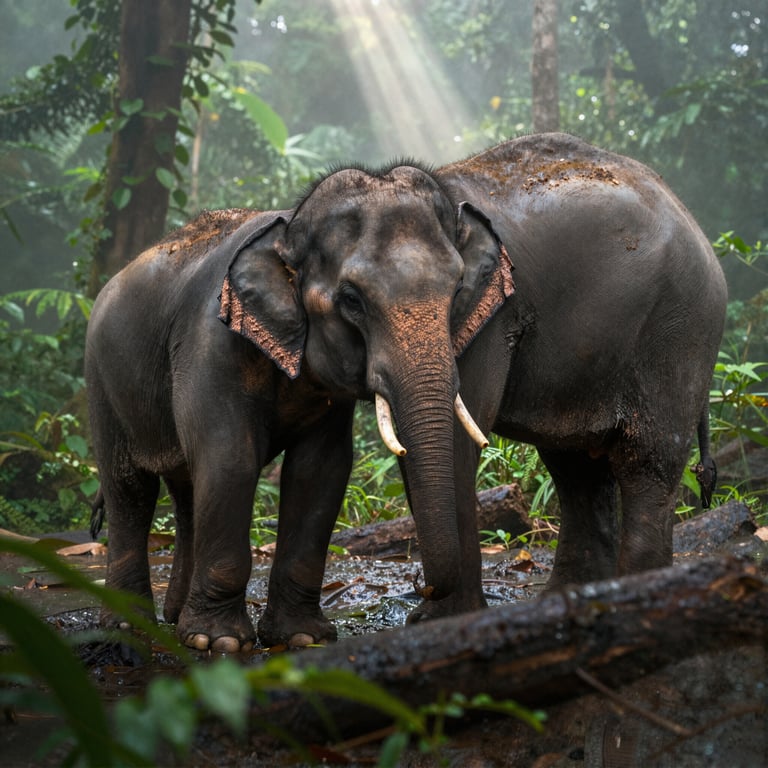 Descubrimiento de cría de elefante en selva asiática avanza en protección animal
