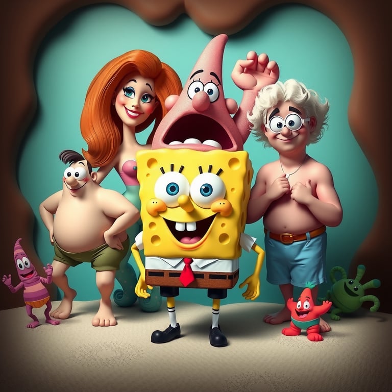 Meet the Bikini Bottom Crew