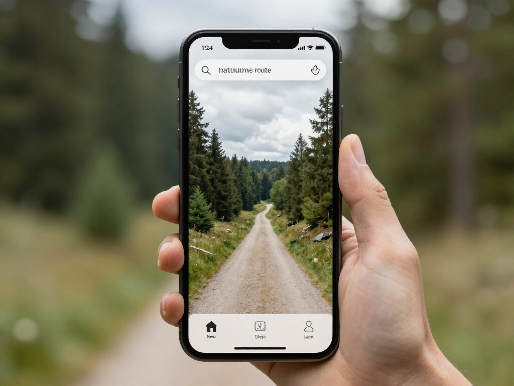 Foto van een mooie natuurroute