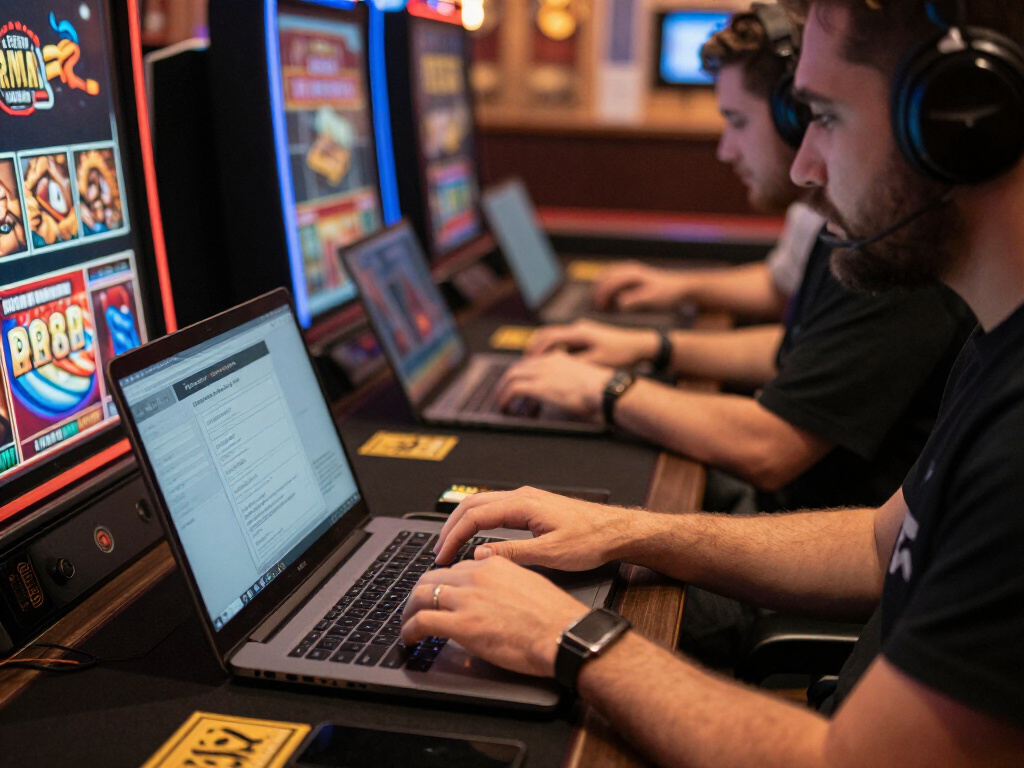 A passionate team member writing an in-depth pokies article