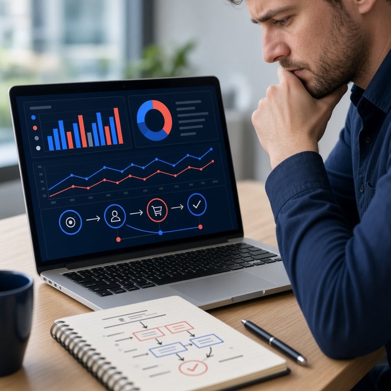 Marketeer analyseert kanaalprestaties en conversie