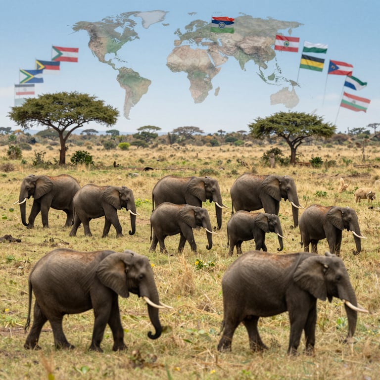 Iniziative Globali per Salvare le Popolazioni di Elefanti in Africa