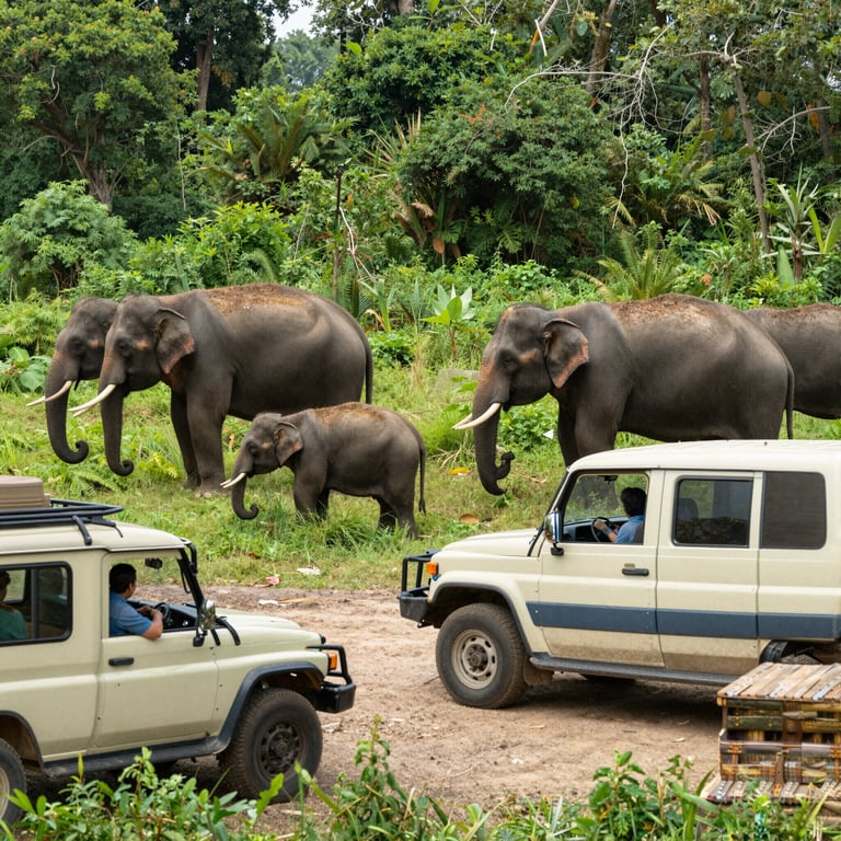 Turismo responsabile per ammirare elefanti preservando il loro fragile ecosistema