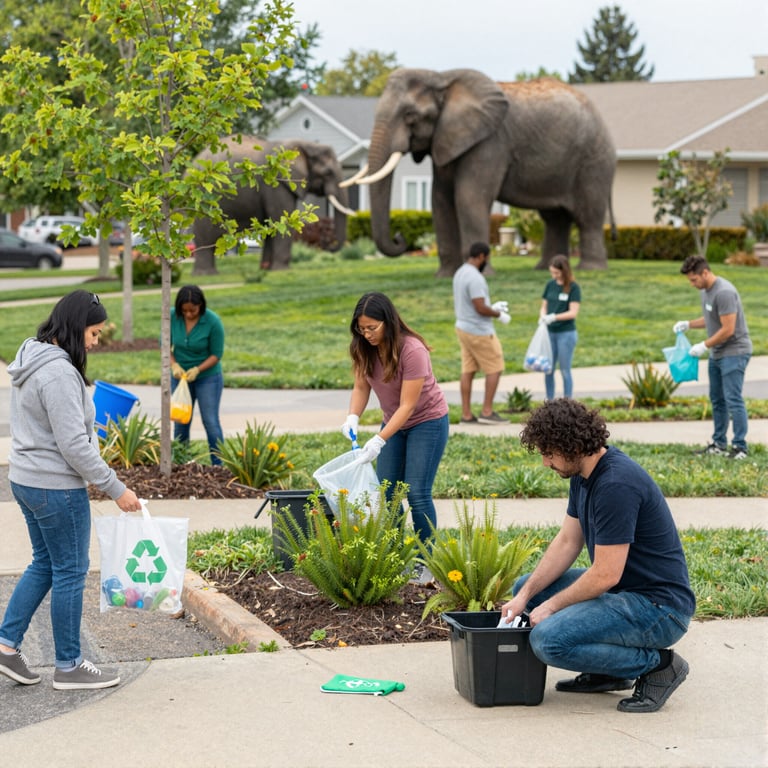 Come Supportare gli Elefanti nella Tua Comunità con Azioni Quotidiane Efficaci