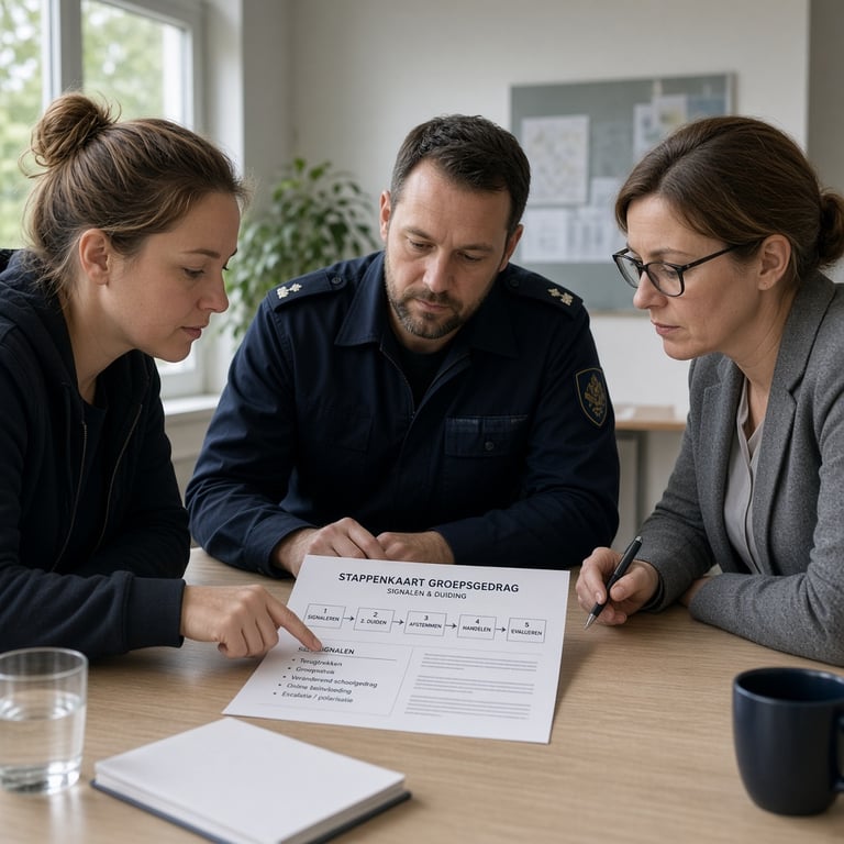 Ketenpartners bespreken de aanpak van problematische jeugdgroepen tijdens een gemeentelijke werksessie