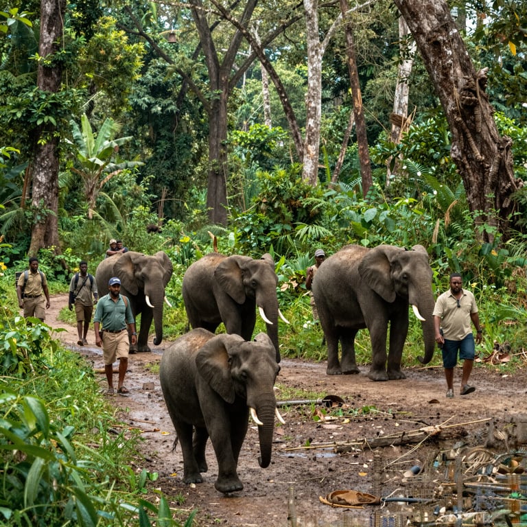 Iniziative globali contro il bracconaggio per proteggere elefanti forestali africani