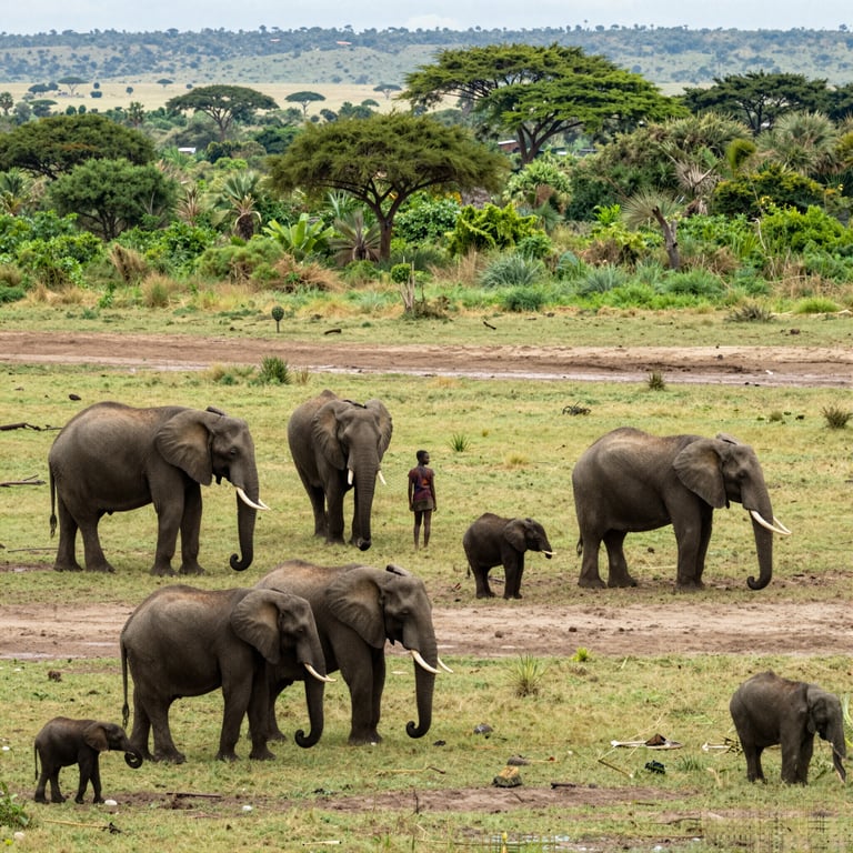Proteggere elefanti in Africa: benefici ambientali contro rischi per ecosistemi e comunità umane
