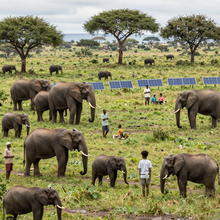 Soluzioni Innovative per Ridurre i Conflitti tra Umani ed Elefanti e Favorire Coesistenza Sicura