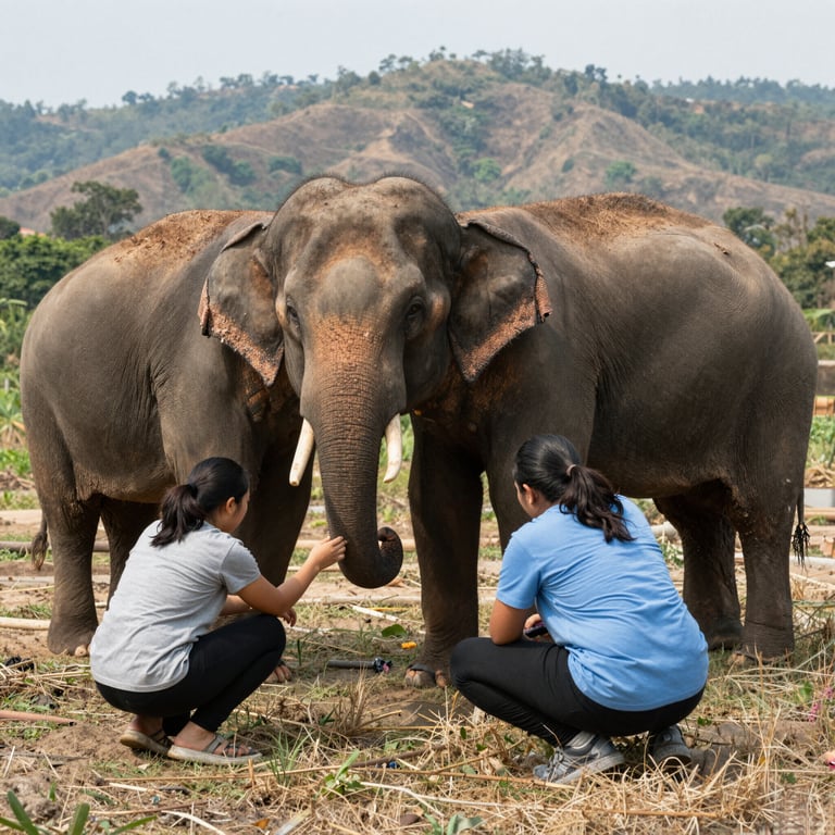 Organizzazione Non Profit per Elefanti Asiatici: Rescues e Assistenza in Thailandia