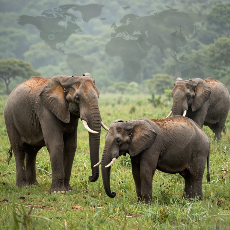 Sforzi Globali per la Conservazione e Salvaguardia degli Elefanti