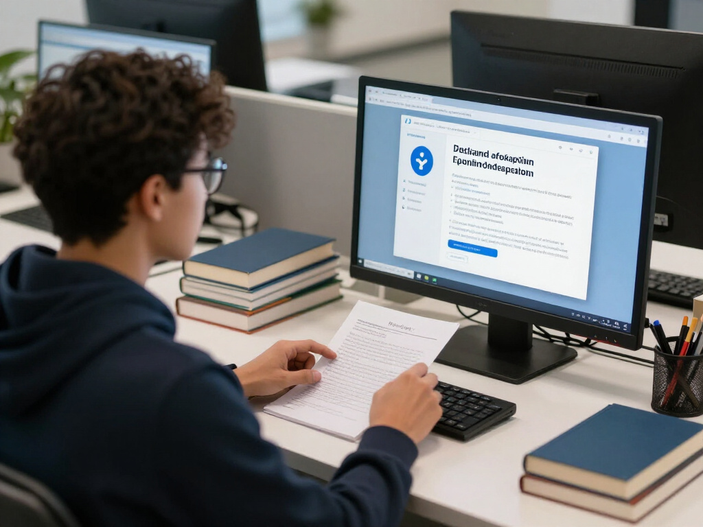 A fact-checking process with books and computers