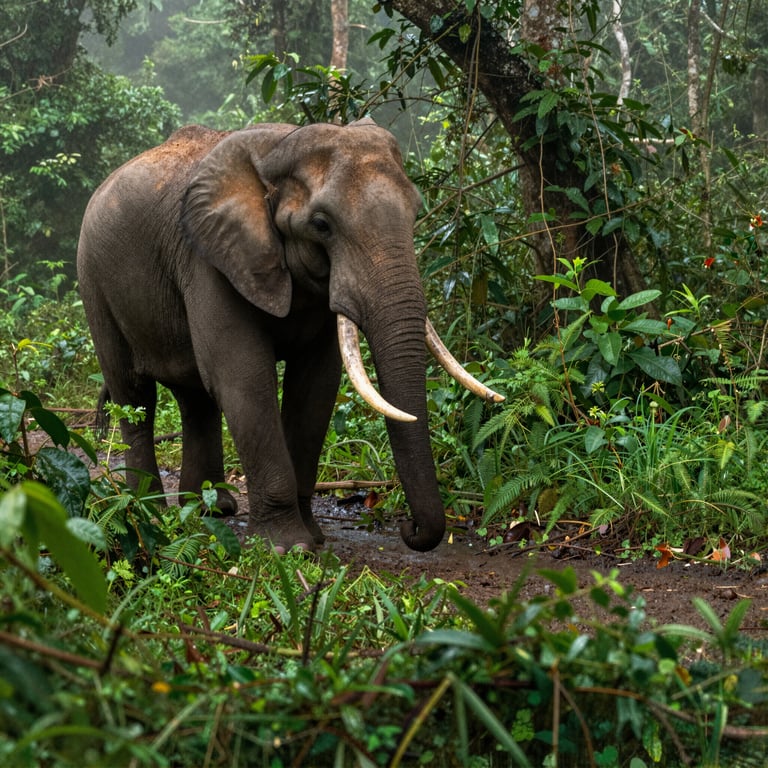 Sostieni la Sopravvivenza degli Elefanti di Foresta in Africa Occidentale con Donazioni
