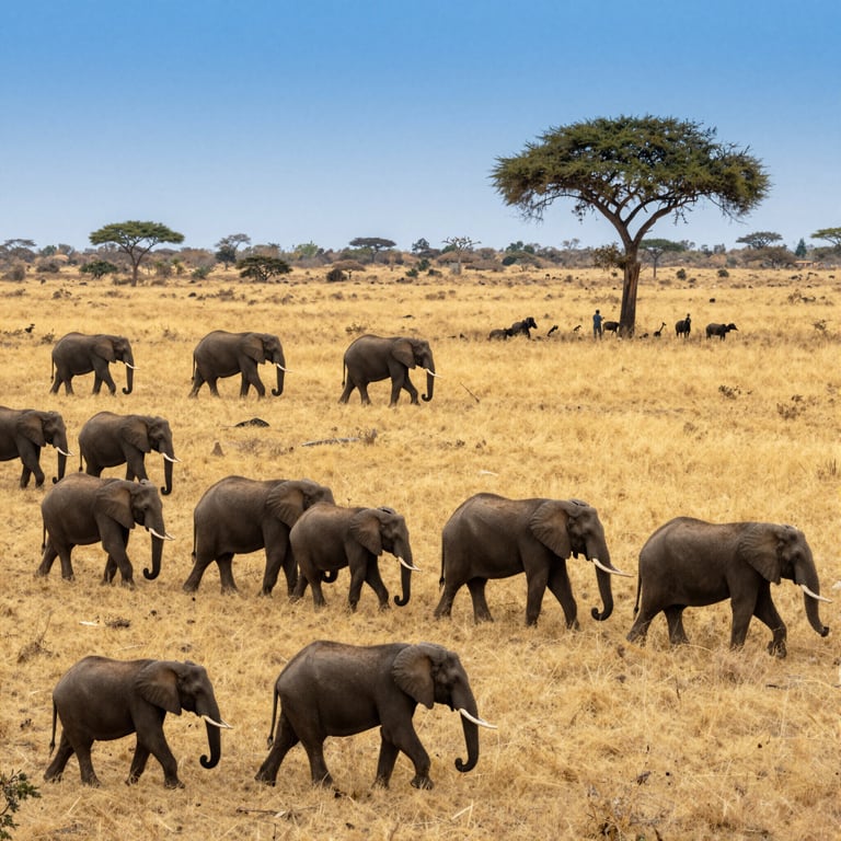 Iniziative Globali per Proteggere la Popolazione di Elefanti Africani