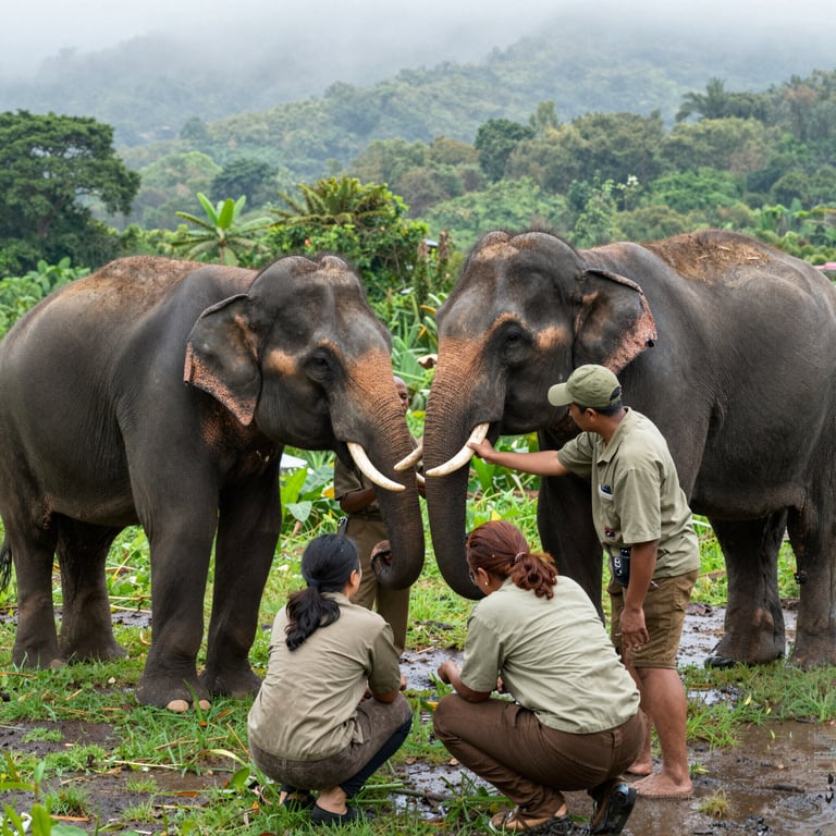 L'Impegno Thai per il Salvataggio e la Cura degli Elefanti Asiatici
