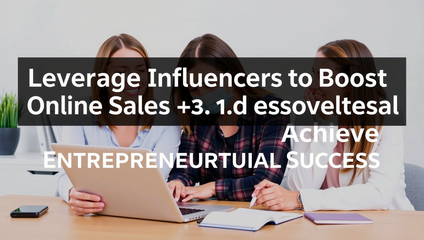 Leverage Influencers to Boost Online Sales and Achieve Entrepreneurial Success